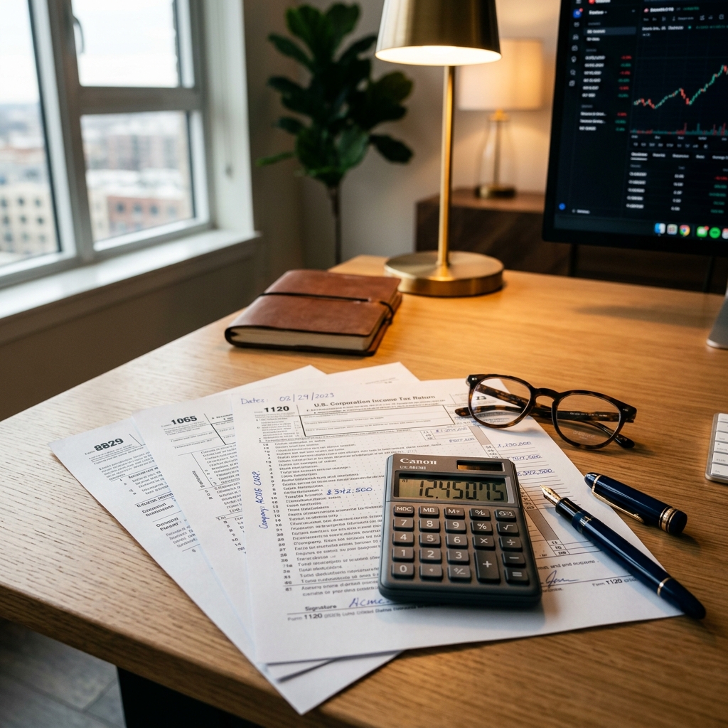 Tax Preparation & Review Support Illustration